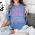 Introverts I'm Fluent In Silence And Eye-Rolls Women's Comfort Colors T-Shirt Chalky Mint Introverts I'm Fluent In Silence And Eye-Rolls Women's Comfort Colors T-Shirt Chalky Mint