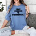 I Make Jokes When Im Uncomfortable Sarcastic Introvert Women's Comfort Colors T-Shirt Chalky Mint I Make Jokes When Im Uncomfortable Sarcastic Introvert Women's Comfort Colors T-Shirt Chalky Mint