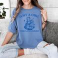 Just a Girl Who Loves Books Book Lover Bookish Women's Comfort Colors T-Shirt Chalky Mint