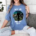Just Me And My Yeti Retro Sunset Mountain Hiking Introvert Women's Comfort Colors T-Shirt Chalky Mint Just Me And My Yeti Retro Sunset Mountain Hiking Introvert Women's Comfort Colors T-Shirt Chalky Mint