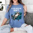 Lazy Raccoon Sarcastic Introvert Humor Japanese Animal Women's Comfort Colors T-Shirt Chalky Mint