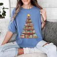 Literary Book Tree Bookish Shelf Art For Avid Readers Women's Comfort Colors T-Shirt Chalky Mint