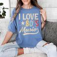 I Love 80's Music Retro Style Nostalgia Cassette 1980s Party Women's Comfort Colors T-Shirt Chalky Mint