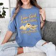 Love God Drink Coffee Read Books Christian Tee Women's Comfort Colors T-Shirt Chalky Mint Love God Drink Coffee Read Books Christian Tee Women's Comfort Colors T-Shirt Chalky Mint