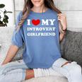 I Love My Introvert Girlfriend I Heart My Introvert GF Women's Comfort Colors T-Shirt Chalky Mint