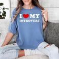 I Love My Introvert I Heart My Introvert Women's Comfort Colors T-Shirt Chalky Mint I Love My Introvert I Heart My Introvert Women's Comfort Colors T-Shirt Chalky Mint