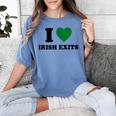 I Love Irish Exits St Patrick's Day Introvert Party Women's Comfort Colors T-Shirt Chalky Mint