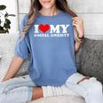 I Love My Social Anxiety Heart Humor Introvert Statement Women's Comfort Colors T-Shirt Chalky Mint