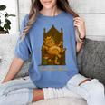 Medieval Cat Sarcastic Queen Lazy King Introvert Kitty Women's Comfort Colors T-Shirt Chalky Mint