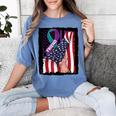 In Memory Of My Friend Suicide Awareness American Flag Women Kids Men Women's Comfort Colors T-Shirt Chalky Mint