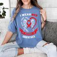 In Memory Of Godfather Heart Disease American Heart Month Women's Comfort Colors T-Shirt Chalky Mint