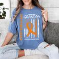 In Memory Of Grandpa Leukemia Awareness Products Flag Shirts Women's Comfort Colors T-Shirt Chalky Mint