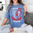 In Memory Of Nephew Heart Disease American Heart Month Women's Comfort Colors T-Shirt Chalky Mint