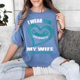 In My Memory Of My Wife SCLERODERMA AWARENESS Women's Comfort Colors T-Shirt Chalky Mint