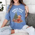 North Pole Book Club Gingerbread Christmas Reading Women's Comfort Colors T-Shirt Chalky Mint
