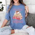 Not Today I'm Booked Book Lover Book Stack Coquette Bow Women's Comfort Colors T-Shirt Chalky Mint