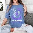 Overdose Awareness Shirt In Memory Of Nephew Purple Ribbon Women's Comfort Colors T-Shirt Chalky Mint Overdose Awareness Shirt In Memory Of Nephew Purple Ribbon Women's Comfort Colors T-Shirt Chalky Mint