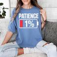 Patience 1 Battery Low Mood Tired Introvert Humor Women's Comfort Colors T-Shirt Chalky Mint Patience 1 Battery Low Mood Tired Introvert Humor Women's Comfort Colors T-Shirt Chalky Mint