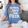 Pizza Lover Saying Introvert Anti Social Humor Foodie Women's Comfort Colors T-Shirt Chalky Mint