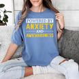 Powered By Anxiety And Awkwardness Social Anxiety Introverts Women's Comfort Colors T-Shirt Chalky Mint
