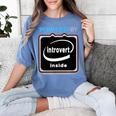 Powered By Introvert Inside Embrace Your Quiet Strength Women's Comfort Colors T-Shirt Chalky Mint Powered By Introvert Inside Embrace Your Quiet Strength Women's Comfort Colors T-Shirt Chalky Mint