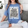 Read Books Stay Weird Introvert Book Lover Book Women's Comfort Colors T-Shirt Chalky Mint
