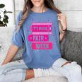 Reading Books Its Book Fair Week Women's Comfort Colors T-Shirt Chalky Mint