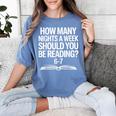 Reading Meme 6 To 7 Nights a Week Book Appreciation Women's Comfort Colors T-Shirt Chalky Mint