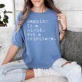 Reading Is a Right Not a Privilege Banned Books Women's Comfort Colors T-Shirt Chalky Mint