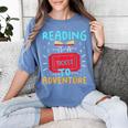 Reading Is A Ticket To Adventure Fun Book Lovers Fun Women's Comfort Colors T-Shirt Chalky Mint