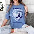 Remembrance Loving Memory Shirts Mom Colon Cancer Awareness Women's Comfort Colors T-Shirt Chalky Mint