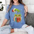 Retro Christmas Ornament Book Christmas Teacher Librarian Women's Comfort Colors T-Shirt Chalky Mint