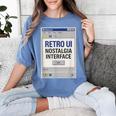 Retro Computer Dialog Box 90s Desktop Interface Nostalgia Women's Comfort Colors T-Shirt Chalky Mint