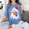 Retro Ghost Reading Book With Cat Bookish Club Christmas Men Women Kids Women's Comfort Colors T-Shirt Chalky Mint Retro Ghost Reading Book With Cat Bookish Club Christmas Men Women Kids Women's Comfort Colors T-Shirt Chalky Mint