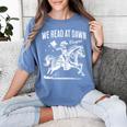 Retro We Read At Dawn Cowgirl Western Librarian Book Lover Women's Comfort Colors T-Shirt Chalky Mint Retro We Read At Dawn Cowgirl Western Librarian Book Lover Women's Comfort Colors T-Shirt Chalky Mint