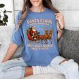Santa Has The Right Idea Introvert Christmas Women's Comfort Colors T-Shirt Chalky Mint