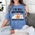 Sarcasm Cat Sarcastic Introvert Antisocial Cat Lover Women's Comfort Colors T-Shirt Chalky Mint