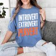 Sarcastic Introvert Extrover Pervert Women's Comfort Colors T-Shirt Chalky Mint Sarcastic Introvert Extrover Pervert Women's Comfort Colors T-Shirt Chalky Mint