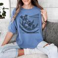 Schnauzer Hammock Reading Book Schnauzer Glasses Women's Comfort Colors T-Shirt Chalky Mint