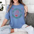 He Sees What You'Ve Been Reading Christmas Book Lover Shirt Women's Comfort Colors T-Shirt Chalky Mint