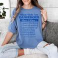 Silent Girls Are Dangerous T For Quiet Introvert Girl Women's Comfort Colors T-Shirt Chalky Mint