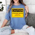 A Simple Yellow Warning Sign For Introvert Women's Comfort Colors T-Shirt Chalky Mint A Simple Yellow Warning Sign For Introvert Women's Comfort Colors T-Shirt Chalky Mint
