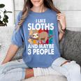 Sloth For Sloth Lover Men Women Kids Introvert Women's Comfort Colors T-Shirt Chalky Mint