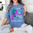 Suicide Awareness I Wear Teal Purple In Memory Of My Nephew Women's Comfort Colors T-Shirt Chalky Mint