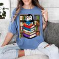 Teacher Librarian Kawaii Penguin Book Lover Penguin Women's Comfort Colors T-Shirt Chalky Mint