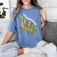 Teachersaurus Dinosaur Teachers Dino Reading Book Librarian Women's Comfort Colors T-Shirt Chalky Mint