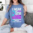 Teal & Purple In Memory Of My Sister Suicide Prevention Women's Comfort Colors T-Shirt Chalky Mint Teal & Purple In Memory Of My Sister Suicide Prevention Women's Comfort Colors T-Shirt Chalky Mint