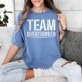 Team Overthinker Introvert Women's Comfort Colors T-Shirt Chalky Mint