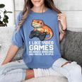 I Like Video Games Bearded Dragon Gamer Introvert Mood Women's Comfort Colors T-Shirt Chalky Mint I Like Video Games Bearded Dragon Gamer Introvert Mood Women's Comfort Colors T-Shirt Chalky Mint