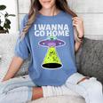 I Wanna Go Home Introvert UFO UAP Flying Saucer Trippy Alien Raglan Baseball Tee Women's Comfort Colors T-Shirt Chalky Mint I Wanna Go Home Introvert UFO UAP Flying Saucer Trippy Alien Raglan Baseball Tee Women's Comfort Colors T-Shirt Chalky Mint